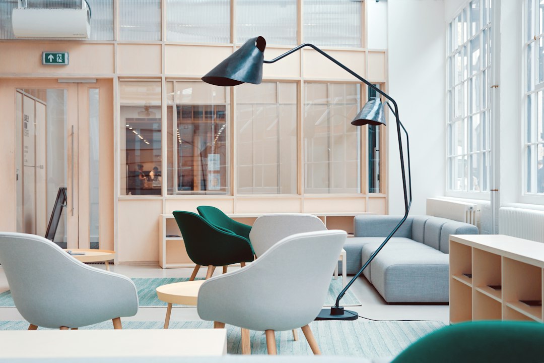 Open commercial interior used to illustrate property concept marketing