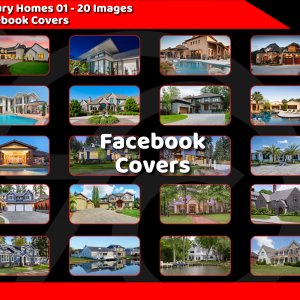 Social Media Cover Templates for Real Estate | 20 Luxury Images