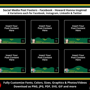 Social Media Post Footers for Real Estate | Howard Hanna Inspired
