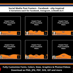 Social Media Post Footers for Real Estate | eXp Inspired